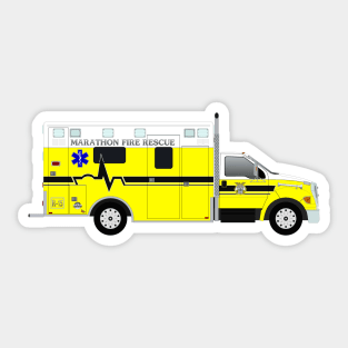 Marathon Florida Rescue Ambulance Sticker